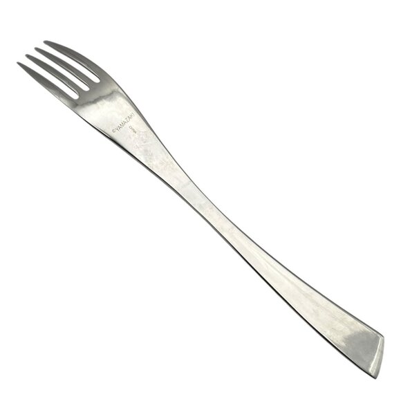 YAMAZAKI Alba‎ Stainless Flatware Fork  Plain Slanted Tip Handle - Picture 3 of 8